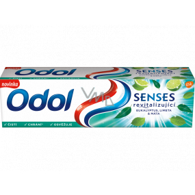 Odol Senses Rewitalizująca Pasta do Zębów Eukaliptus, mięta i limonka 75 ml