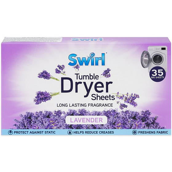 Swirl Lawenda węgiel do suszarki chusteczki 35 sztuk