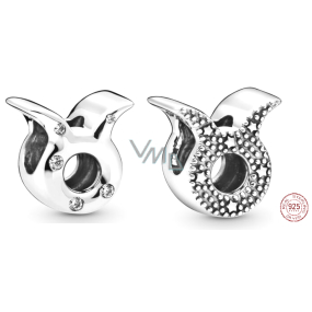 Zawieszka ze srebra próby 925 znak zodiaku Byk, koralik do bransoletki