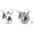 Zawieszka ze srebra próby 925 znak zodiaku Byk, koralik do bransoletki