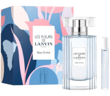 Lanvin Les Fleurs Blue Orchid woda toaletowa 50 ml + miniatura wody toaletowej 7,5 ml, zestaw prezentowy dla kobiet