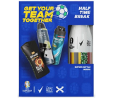 Rexona Euro 2024 Advanced Protection Cobalt Dry antiperspirant sprej + Axe Dark Temptation żel pod prysznic + Dove Men +Care Invisible Fresh antiperspirant sprej 150ml + termoláhev zestaw prezentowy dla mężczyzn