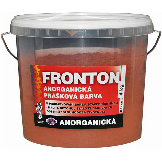 Fronton proszkowany kolor do mieszanek budowlanych zapraw i betonów, 0847 ciemnoczerwony, 4 kg