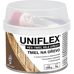 Uniflex PES-TMEL drewno, tmel na dřevo, biały, 200 g