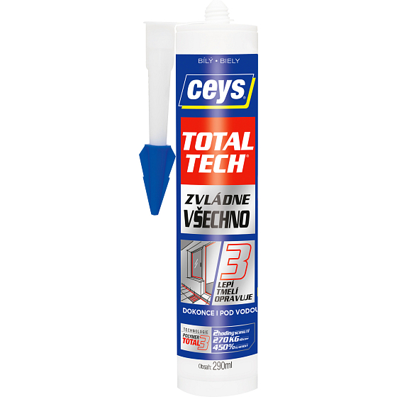 Ceys Total Tech uniwersalne klej i uszczelniacz, biały, 290 ml