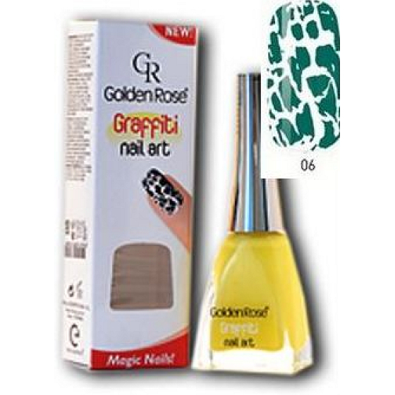 Golden Rose Graffiti Nail Art praskající lak na nehty odstín 06 12 ml