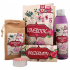 Bohemia Gifts Lovebook sprchový gel 200 ml + sůl do koupele 150 g + prezervativ 1 kus + svíčka 1 kus, kosmetická sada