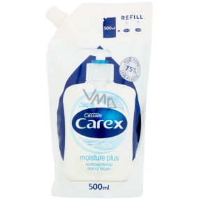 Carex Moisture Plus antibakteriální tekuté mýdlo s mléčnými proteiny náhradní náplň 500 ml