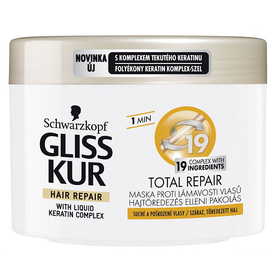 Gliss Kur Total repair 19 regenerační vlasová maska 200 ml