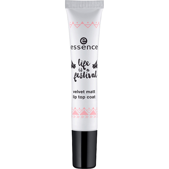Essence Life Is a Festival Velvet Matt Lip Top Coat krycí lesk na rty 01 Great Memories Last Forever 6 ml