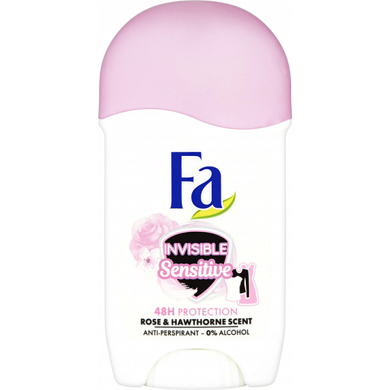 Fa Invisible Sensitive Rose & Hawthorne antiperspirant deodorant stick pro ženy 50 ml