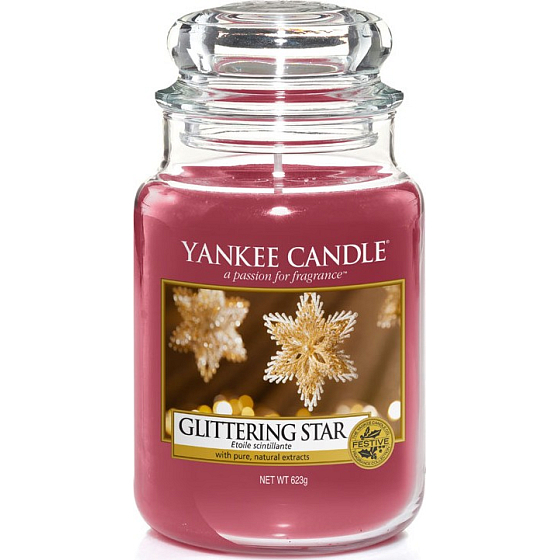 Yankee Candle Glittering Star - Zářivá hvězda vonná svíčka Classic velká sklo 623 g