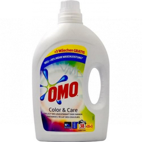 Omo Color & Care gel na praní, barevné prádlo 38 dávek 1,9 l Omo Color & Care gel na praní, barevné prádlo 38 dávek 1,9 l