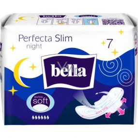 Bella Perfecta Slim Night Extra Soft ultracienkie podpaski z skrzydełkami 7 sztuk