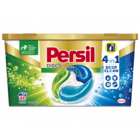 Persil Discs Regular 4v1 kapsle na praní bílého a stálobarevného prádla box 22 dávek 550 g Persil Discs Regular 4v1 kapsle na praní bílého a stálobarevného prádla box 22 dávek 550 g