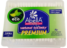 AbellA Premium ECO waciki bawełniane w pudełku, 200 sztuk