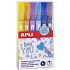 Apli Outline Marker pisak z okrągłym grotem 5,5 mm do dwukolorowego pisania 6 szt., zestaw