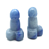 Aventurin modrý Penis pro štěstí, přírodní kámen na postavení cca 3 cm, kámen štěstí