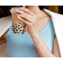Zawieszka ze srebra 925 Bubble Tea - Mleczny napój, charms do bransoletki, jedzenie i picie