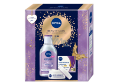 Nivea Beauty Care Antiwrinkle krem do poprawy konturu 65+ 50 ml + Nivea Sensitive kojący płyn micelarny 400 ml, zestaw kosmetyczny dla kobiet