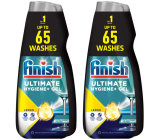 Finish Ultimate Lemon gel do myčky 2 x 650 ml duopack