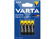 Varta Superlife, baterie AAA, zinko ulhíkové, 4 ks