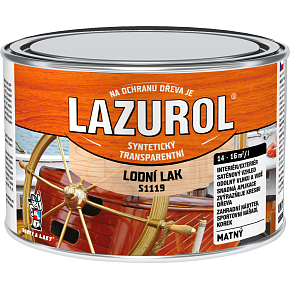Lazurol S1119 lak morski odporny na drewniany bezbarwny, mat 375 ml