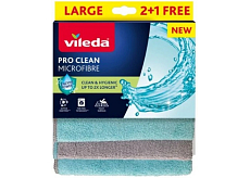 Vileda Pro Clean mikro ściereczka uniwersalna, 2+1 szt.