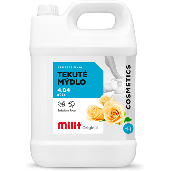 Milit płynne mydło, róża, 5 l