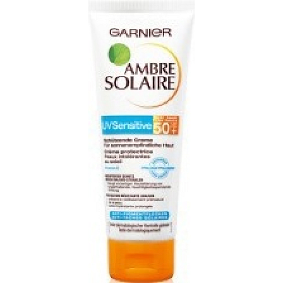 Garnier Ambre Solaire SPF50+ krém na opalování pro citlivou pleť 50 ml