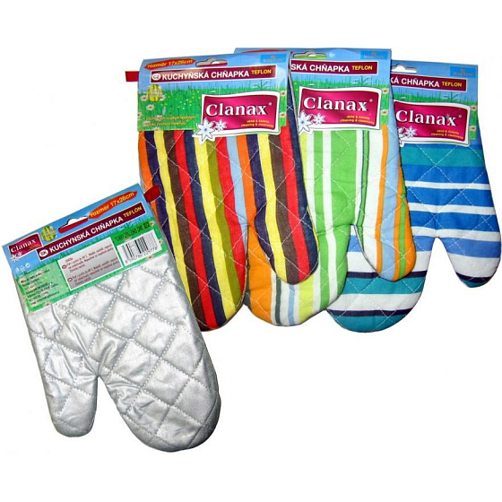 Clanax Rękawica kuchenna teflonowa, różne wzory i kolory 17 x 26 cm 1 sztuka