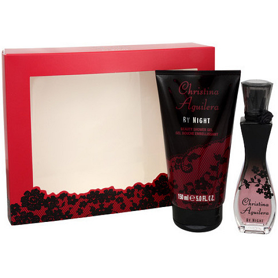 Christina Aguilera by Night parfémovaná voda 30 ml + sprchový gel 150 ml, dárková sada