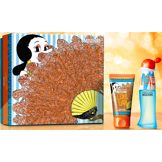 Moschino I Love Love toaletní voda 30 ml + tělové mléko 50 ml