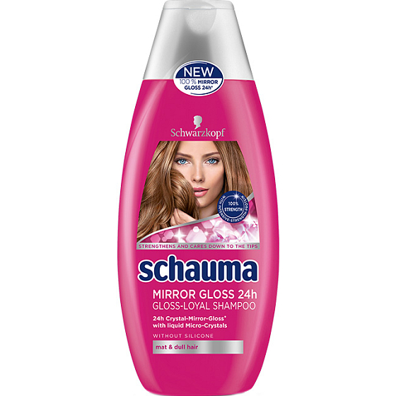 Schauma Mirror Gloss 24h šampon pro vlasy bez lesku 400 ml