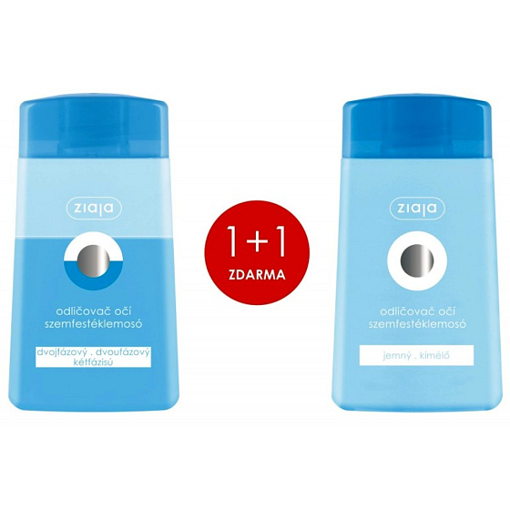 Ziaja Odličovač očí dvoufázový očí 120 ml + hydratační jemný odličovač očí 120 ml, duopack