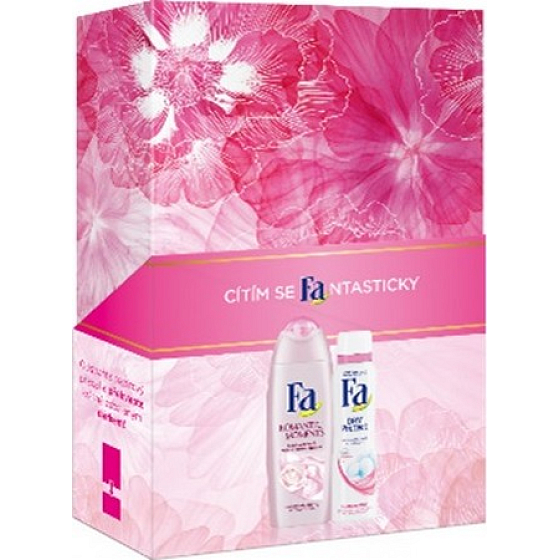 Fa Romantic Moments sprchový gel 250 ml + Dry Protect antiperspirant deodorant sprej 150 ml, kosmetická sada