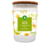 Air Wick Essential Oils White Melon & Ylang Ylang - Bílé melouny a ylang ylang vonná svíčka sklo 185 g