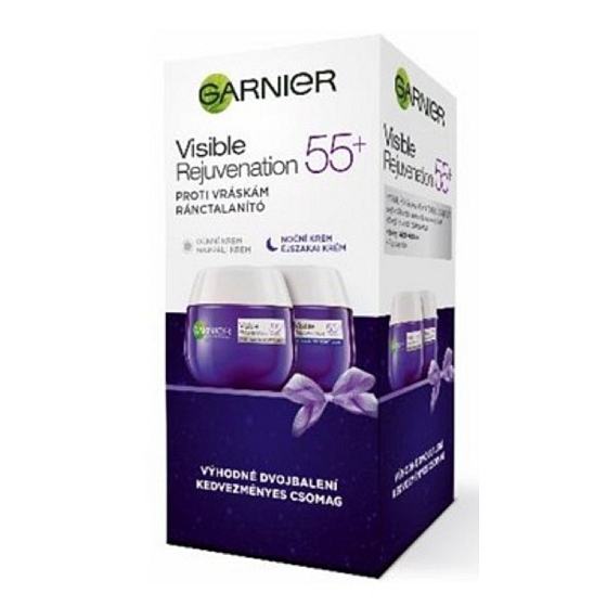 Garnier Skin Naturals Essentials 55+ denní krém 50 ml + noční krém 50 ml, kosmetická sada