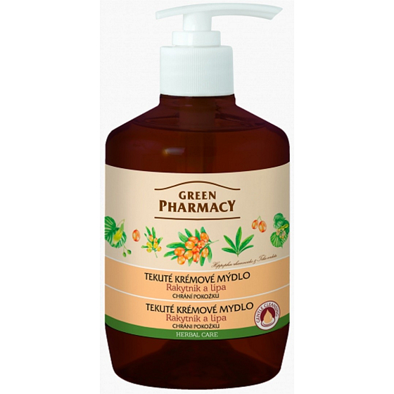 Green Pharmacy Rakytnik i Lipa płynne kremowe mydło 460 ml