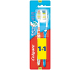 Colgate Extra Clean Medium szczoteczka do zębów średnia 1 + 1 sztuka