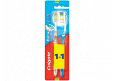 Colgate Extra Clean Medium szczoteczka do zębów średnia 1 + 1 sztuka