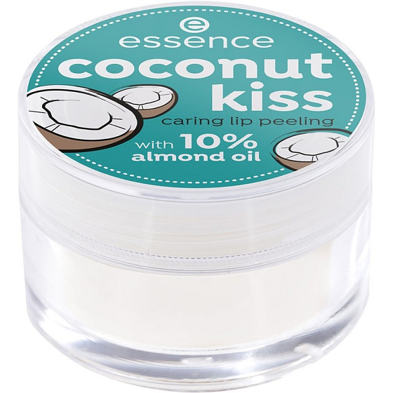 Essence Coconut Kiss Caring Lip Peeling peeling na rty 01 Coconut Beauty 11 g