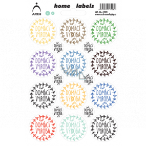 Arch Domowych etykiet Home Labels samolepki Domowa produkcja kolorowe 12 x 18 cm