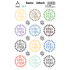 Arch Domowych etykiet Home Labels samolepki Domowa produkcja kolorowe 12 x 18 cm