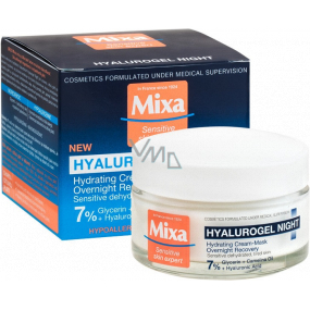 Mixa Hyalurogel Night nocny krem dla wrażliwej skóry 50 ml