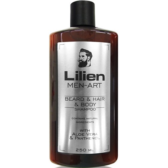 Lilien Men-Art Szampon do brody, włosów i ciała z Aloe Vera i Panthenolem 250 ml