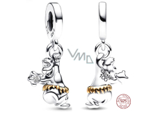 Charm Srebrna 925 Disney 100. rocznica misia Baloo, zawieszka na bransoletkę