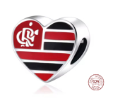 Charm Sterlingové stříbro 925 Brazílie, Rio de Janeiro, CR Flamengo, přívěsek na náramek cestování