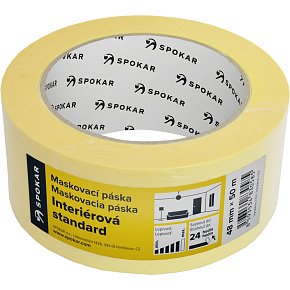 Spokar taśma papierowa maskująca, 1 dzień, do 60 °C, rozmiary 48 mm × 50 m
