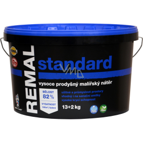 REMAL Standard wysoko przepuszczalna farba na ścianę, 13+2 kg